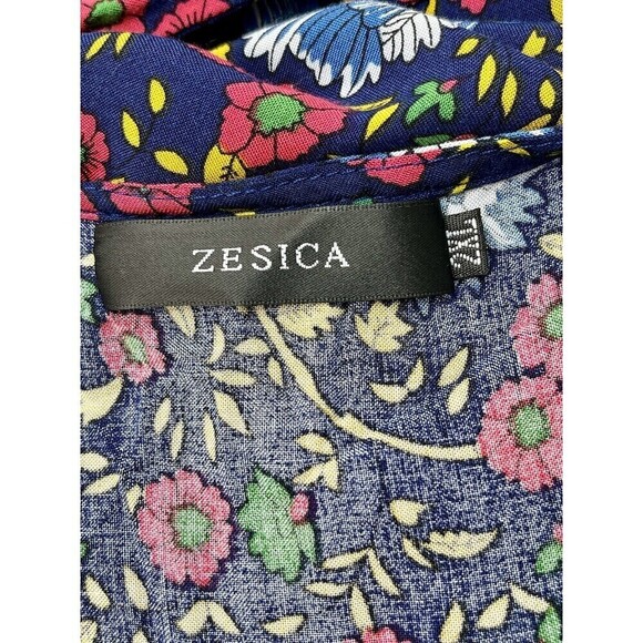 Zesica Cottagecore Bohemian Floral Print Wrap Around Dress Sz XL - Picture 8 of 14